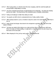 They depend on other organism. Food Safety Quiz Esl Worksheet By Yatesan