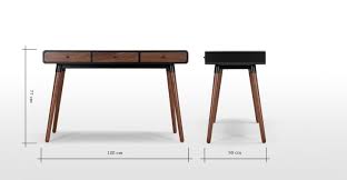Made Schreibtisch Dunkles Holz Schreibtisch Tisch Und Zuhause