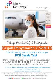 Promosi Mitra Keluarga Pcr Swab Test