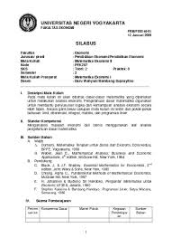 Jun 19, 2021 · pengajaran remedial (remidiasi) dengan memadukan demonstasi dan eksperimen dapat dilakukan pada materi pemantulan dan pembiasan cahaya jenjang smp/mts kelas viii. Top Pdf Silabus Matematika Ekonomi Ii 123dok Com