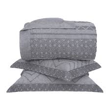 KIT 3 PÇS TRAP ETHAN QUEEN CINZA MESCLA BUDDEMEYER