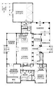 Entrance Centered On Dining All Living On The Back Mom S Office In Front Of Kitchen Study Den Allisonramsey Floor Plans New House Plans Cabin Plans