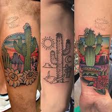 Een Zandloper Tattoo Maar Dan Niet Vullen Met Zand Maar Met Symbolen Zoals Arizona 3 Western Tattoos Desert Tattoo Tattoos