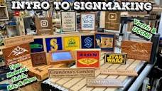 Sign Making 101- Tips for Wood Signs: Material, Finish, and Bit ...