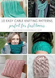 Knit two rectangles with gorgeous, loose cables for the front of the cardigan; 10 Easy Cable Knitting Patterns Perfect For First Timers Dabbles Babbles