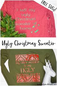 Free Ugly Sweater Svg For Christmas Heather Handmade