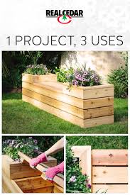 Hidden Outdoor Storage Bench And Planter Made From Durable Cedar Decoracion De Jardin Rustica Jardineria En Macetas Muebles De Jardin