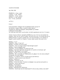 La sfârşitul lunii martie, la teatrul odeon a avut loc premiera unui nou spectacol, în regia lui eugen făt, după piesa lui ion săpdaru, „natură moartă cu nepot obez. Natura Moarta Cu Nepot Obez