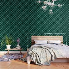 Our modern wallpaper collection represents the many shades and hues of green including, emerald, jade, turquoise, teal, aqua, sea glass, mint, olive, and aloe, just to name a few. Concrete Wall Emerald Green Wallpaper By Ratherswell Society6