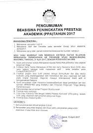 Contoh kertas kerja minggu orientasi; Beasiswa Peningkatan Prestasi Akademik Ppa Tahun 2017 Stt Garut
