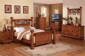 American Oak Country Bedroom Furniture Rustic Oak Wood Bed Country Bedroom Furniture Oak Bedroom Bedroom Furniture Sets