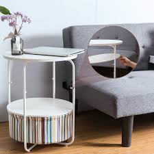 3 Tier Round Side End Table With Storage Basket Rackaphile Side Table Coffee Table Modern Beside Table Sofa Table Small Corner Table Nightstand For Living Room White Bedroom End Tables Living room storage is a great way to keep those items nearby, ready whenever you need them.