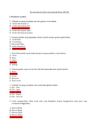 Guru sd smp sma contoh soal desain grafis kelas 10 smk. Contoh Soal Pg Photoshop Beserta Jawabannya Kelas 12