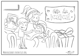 Cómo dibujar una tarjeta para el día de la madre. Dibujos Para El Dia De La Madre Manualidades Infantiles