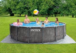 Swimming Pool With Wood Effect Exterior Idfdesign