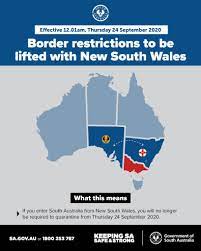Please note that travel restrictions and government recommendations may change quickly and without notice. Steven Marshall Mp On Twitter Breaking From This Thursday The Border Restrictions With Nsw Will Be Lifted This Means People Entering Southaustralia Won T Need To Quarantine For 14 Days Thank You To