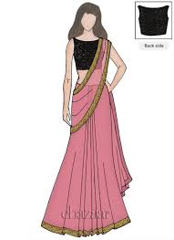 Buy Quartz Pink Georgette Saree N Black Blouse Online Sku Code Sabs1805375 This Black Col Fashion Illustration Dresses Dress Design Sketches Dress Sketches They give the order in which to make the various strokes of the pencil. buy quartz pink georgette saree n black
