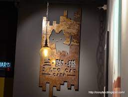 cony in blogging 3 leg cat cafe golden triangle relau 三脚猫咖啡馆 槟 decor ceiling lights home decor