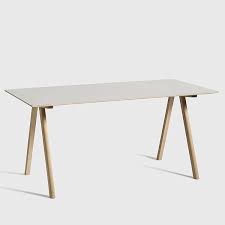 matt oak off white lino top dining table table wooden dining tables