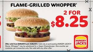 Hungry Jack S Vouchers In February 2022 Aussie Prices