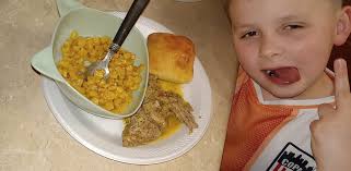 Fried center cut loin roast for dinner