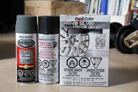 Spray Paint Alloy Wheels In Hyper Silver