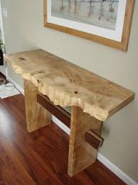 Rob S Natural Edge Slab Hall Table The Wood Whisperer Wood Slab Table Wood Slab Slab Table
