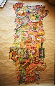 Despite being relatively restricted to an atlantic, celtic sustenance, the portuguese. Handmade Gastronomic Map Of Portugal Mapporn