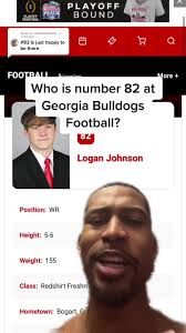 Meet Logan Johnson: The Powerhouse Wide Receiver of Georgia Bulldogs  Football