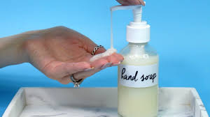 homemade creamy moisturizing hand soap