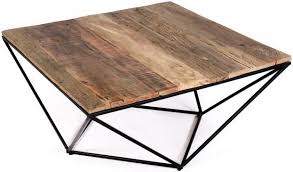 Gently used, vintage, and antique large square coffee tables. Rustic Industrial Large Square Coffee Table With Geometric Frame