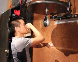 You need a few pieces of wood, some nails and screws, and a place to mount it. How To Hit A Speed Bag