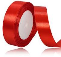 Solid Color Red Satin Ribbon, 1 Inches x 25 Yards Fabric Satin Ribbon for  Gift Wrapping, Crafts, Hair Bows Making, Wreath, Wedding Party Decoration  ...