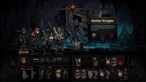 Unlocked strongbox, eldritch alter, stack of books, iron maiden, suit of armor, holy fountain, book shelf, alchemy table, pile of scrolls, and traveler's tent. Darkest Dungeon Guide Des Curio Curiosites Millenium