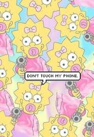 Wallpaper Simpsons And Phone Simpson Wallpaper Iphone Dont Touch My Phone Wallpapers Funny Phone Wallpaper
