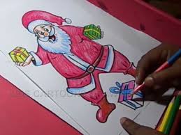 Grab our free template to make this cute santa card for family and friends. How To Draw Santa Claus Drawing Step By Step For Kids Video Dailymotion