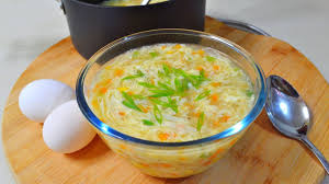 Bring the chicken stock to a simmer in a medium soup pot. Egg Drop Soup Youtube