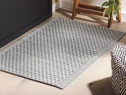 Jetzt wetterfeste teppiche für draußen entdecken! Outdoor Teppich Grau 60 X 90 Cm Zickzackmuster Mango Beliani De