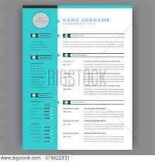 The images should, at a glance, tell something about you and complement or enhance the text, like in this resume design by rachel winter. Stylish Cv Resume Vector Photo Free Trial Bigstock