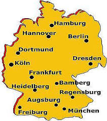 Hace parte del continente de europa y está ubicado en el hemisferio norte. Mapa Alemania Avite