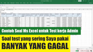Download soal excel untuk admin pdf, 13 11 2019 soal latihan microsoft excel download latihan 1 1 daftar nilai pelajaran komputer no nama nilai 13 untuk menembah garis dalam excel perintah yang diklik pada menu insert adalah a insert cells b insert sheet rows download bagian 1 apa dan kenapa excel. 21 Contoh Soal Excel Tes Kerja Untuk Administrasi