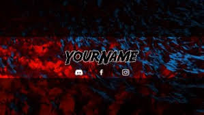 Customize this gaming youtube channel cover photo template. Youtube Banner Panzoid
