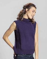 Knitting and crochet are getting the trend back now, today we are going to share another fabulous way to knit a chic pullover sweater in easy yet creative way. Free Vest Knitting Patterns With Turtlenecks Archives Knitting Bee 4 Free Knitting Patterns