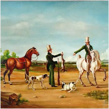 Horse Hunting Painting Bombay Company English Style Fox Hunt Art Print, Framed