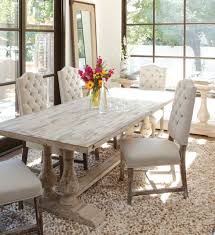 Featuring ash burl veneers, this antique white dining room furniture comes with a 16 inch extension leaf that allows you to expand the dining table from the seats of the side chairs are covered with a soft, plush fabric to give you ample comfort. White Leather Dining Chairs Offering Luxury In A Cool Way Homedecorite