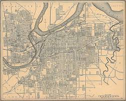 Kansas City Map Kansas And Missouri 1907 Kansas City Map Kansas City Missouri Kansas Map
