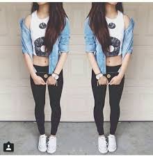 Black And White Crop Top For Girls Pin On Teen School Outfits