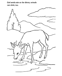 Bible Lesson Coloring Page Sheets Sunday School Lesson Sheets God Sends Rain For Animals Animal Coloring Pages Sunday School Coloring Pages Coloring Pages