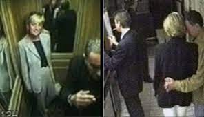 CCTV footage captured Princess Diana and Dodi Al-Fayed arriving at the Ritz  Hotel in Paris on August 30, 1997, moments before the tragic car crash that  would shock the world. The images