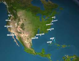 How North America Would Look If All The Ice Melted North America Ice Melting America